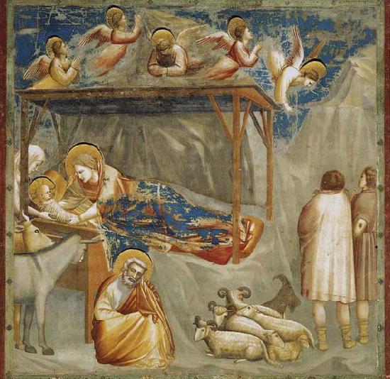 GIOTTO di Bondone Birth of Jesus Sweden oil painting art
